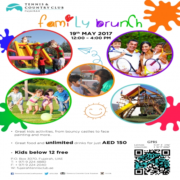 Family Brunch - Tennis and country club fujairah